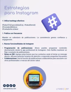 Hoja de la guia con la estrategia para instagram