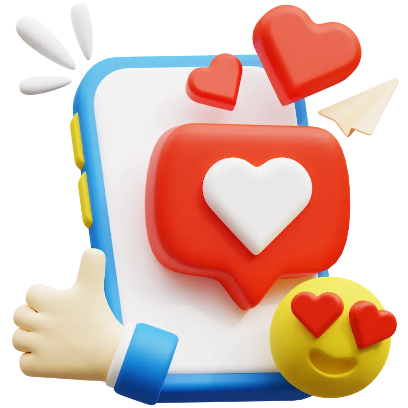 icono 3d likes